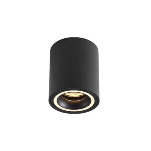 ^SPOT TUBA RING 1xGU10 80x100mm CZARNY 1431 SPOT CZARNY TUBA RING 1xGU10 80x100mm